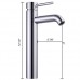 Yescom 12-1/2" Single Handle Chrome Faucet for Bathroom Vessel Sink Basin Lavatory (CUPC NSF) - B00KVE691O